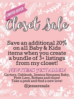 CLOSET SALE